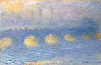 Waterloo-Brücke, bewölktes Wetter, 1904
