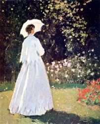 Frau im Garten, Sainte-Adresse, (Detail), 1867