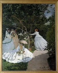 Frauen im Garten in der Stadt Avray