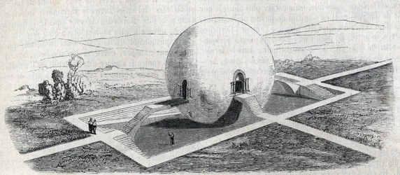 Entwurf eines Bauernwächterhauses von Claude Nicolas Ledoux (1736-1806).