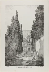 Blick auf die Villa d