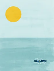 Ozean Sonne Schwimmer