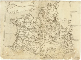 1507 Ptolemäische Karte von Frankreich