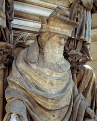Zacharias, Sockel des Mosesbrunnens (Skulptur)