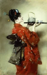 Die japanische Dame