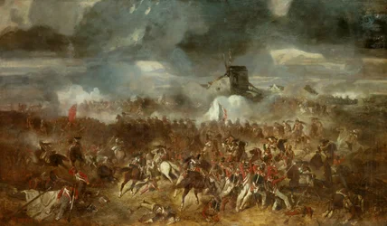 Ansicht der Schlacht von Waterloo am 18.06.1815