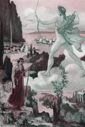 Anrufung. Der Zorn Apollons: Priester Chryses ruft Apollo an und sagt: 