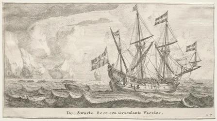 Verschiedene Schiffe und Ansichten von Amsterdam, Teil II: Der Schwarze Bär, ein Grönland-Walfänger