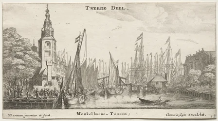 Verschiedene Schiffe und Ansichten von Amsterdam, Teil II