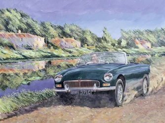 MGB an einem französischen Kanal
