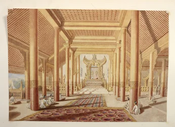 Der Thron- und Audienzsaal im Palast von Amarapura