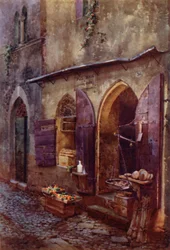 Mittelalterliches Geschäft in der Via Mattonata, Terracina