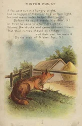 Kinderreim: Mister Fox, O!