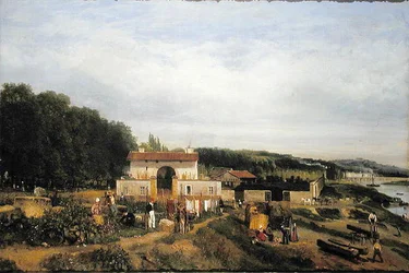 Eingang zum Dorf Sevres