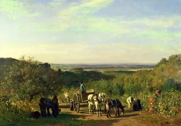 Blick von den Hügeln von Suresnes oder, Die Weinlese in Suresnes