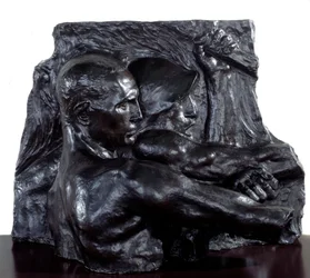Sozialer Realismus: „Industrie“. Bronzeskulptur von Constantin Emile Meunier, 1896
