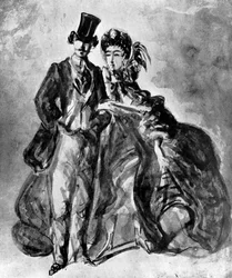 Mann und Frau, 19. Jahrhundert, 1930