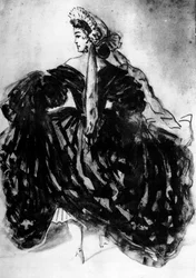 Studie einer Frau