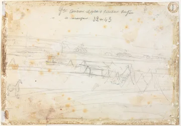 Kriegslager-Szene (verso)