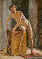 Ein männliches Modell im Studio von Eckersberg