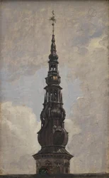 Der große Turm von Schloss Kronborg. Studie