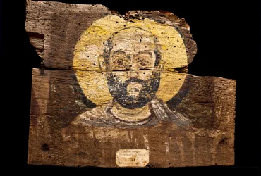 Porträt eines koptischen Mönchs / Baouît-Kloster