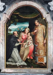 Jungfrau und Kind zwischen St. Vinzenz Ferrier und St. Vinzenz von Zaragoza