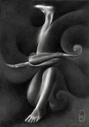 Elegante Surreale Figur