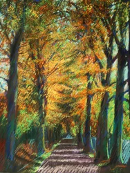 Goldene Herbstallee