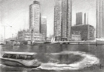 Rotterdam Stadt Skizze