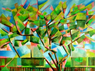 Lebendiger Abstrakter Baum
