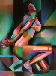 Lebendiger geometrischer Tanz