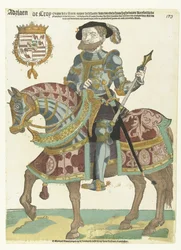 Porträt von Adriaen de Croy zu Pferd