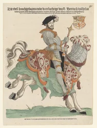 Porträt von Herzog Wilhelm von Kleve, Jülich und Berg, Graf von Mark, Herr von Ravenstein zu Pferd