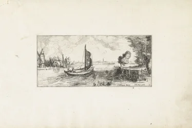 Boot auf einem Fluss Landschaften (Serientitel)