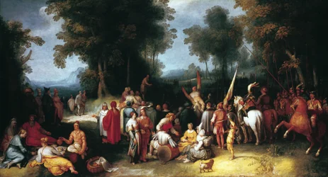 Die Predigt des Heiligen Johannes des Täufers, 1602