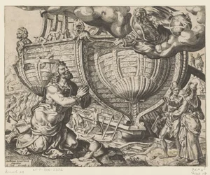 Gott befiehlt Noah, die Arche zu bauen