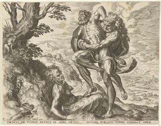 Herkules ringt mit Antäus (Werke des Herkules, Serie)