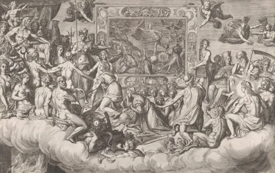 Klage der Kunst der Malerei (obere Hälfte), 1579
