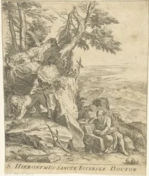 Landschaft mit lesendem Hieronymus