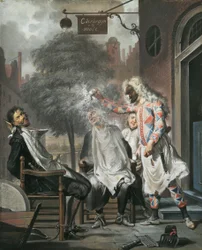 Harlekin, Magier und Barbier: Die Rivalen entlarvt, 1738