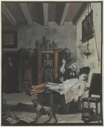 Szene aus dem Lustspiel Krispijn Medicijn