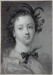 Junge Frau als Personifikation des Sommers