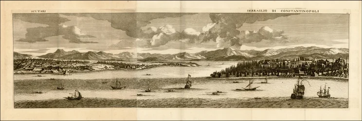 1698 Illustration - Skutari - Serraglio von Konstantinopel