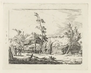 Bauernhof mit Heuschober