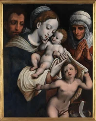 Heilige Familie mit Elisabeth und Johannes dem Täufer