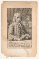 Porträt von Johannes Enschedé Joannes Enschede, Schriftgießer und Buchdrucker (Titel auf Objekt)