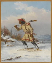 Auf der Spur des Elchs, ca. 1860