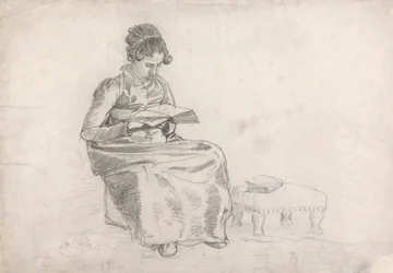 Mädchen liest ein Buch