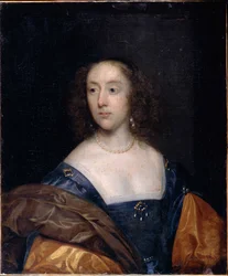 Porträt einer Dame in Blau